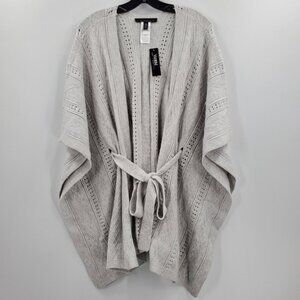 White House Black Market Textured Ruana Sweater One size NEW